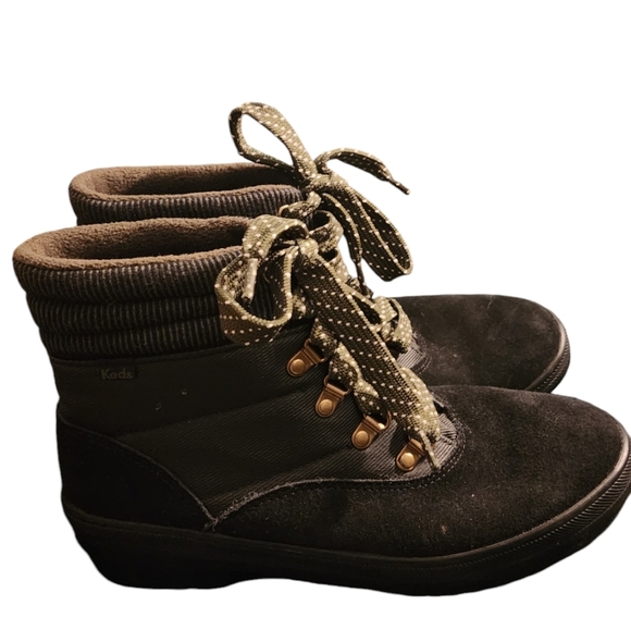 Keds Women's Black Lace-up Boots  - Sz. 9 - Picture 6 of 12